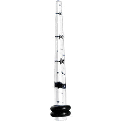 8G Clear Acrylic Glitter Black Star Confetti Taper