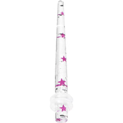 8G Clear Acrylic Glitter Purple Star Confetti Taper
