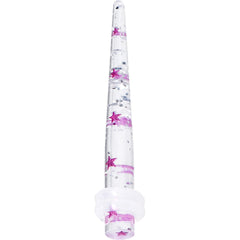 6G Clear Acrylic Glitter Purple Star Confetti Taper