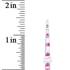8G Clear Acrylic Glitter Purple Skull Confetti Taper