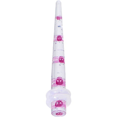 6G Clear Acrylic Glitter Purple Skull Confetti Taper