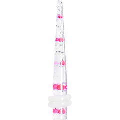 Clear Acrylic Glitter Pink Heart Confetti Taper 8G to 16mm