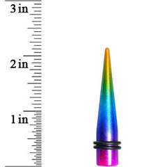 00G Acrylic Electric Rainbow Straight Taper