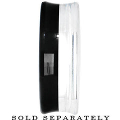 40mm Clear Black Acrylic Mirror Split Saddle Plug