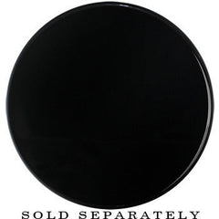 2 Clear Black Acrylic Mirror Split Saddle Plug