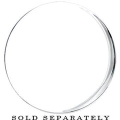 2 Clear Black Acrylic Mirror Split Saddle Plug