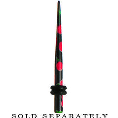 8G Black Acrylic Red Cherry Logo Taper
