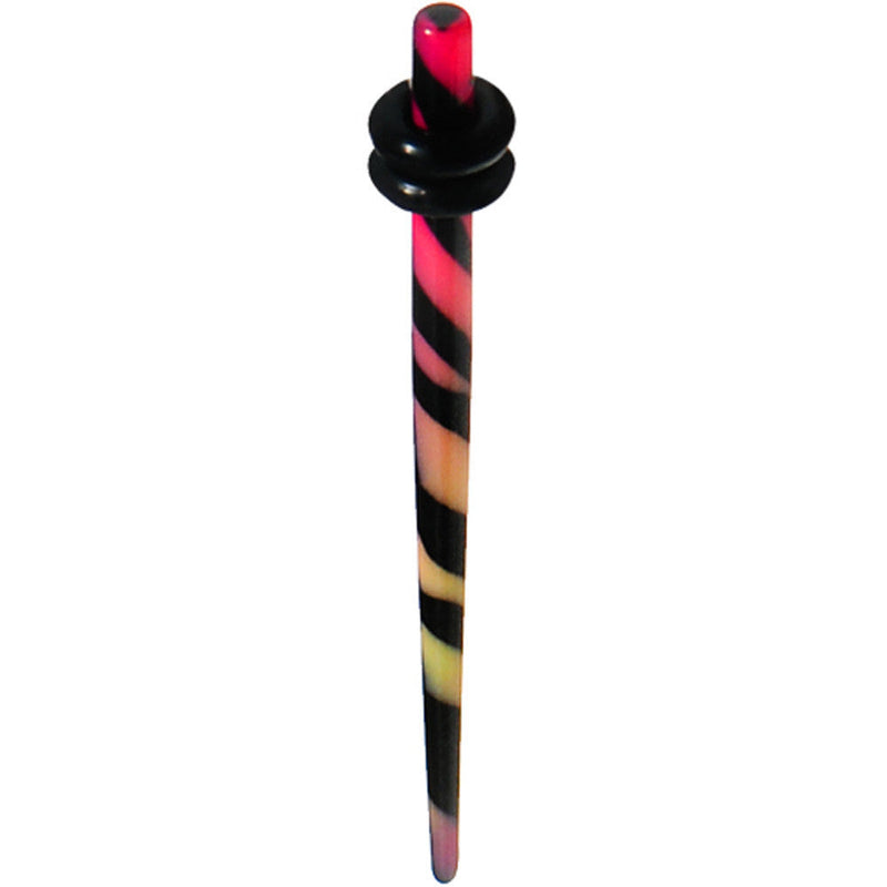 12G Multi Color Animal Logo Acrylic Ear Taper