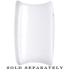 18mm White Acrylic Square Dice Saddle Plug