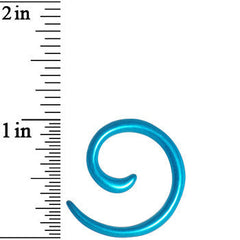 8G Azure Blue Metallic Pearl Acrylic Spiral Taper