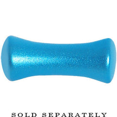 6G Azure Blue Metallic Pearl Acrylic Saddle Plug