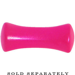 6G Hyacinth Pink Metallic Pearl Acrylic Saddle Plug