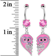 Owl Best Friends Belly Ring Set