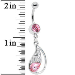 Pink Paisley Passion Belly Ring