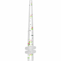8G Clear Acrylic Glitter Cherry Confetti Taper