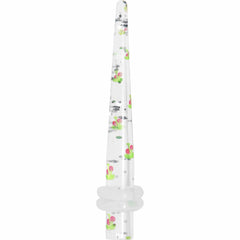 6G Clear Acrylic Glitter Cherry Confetti Taper