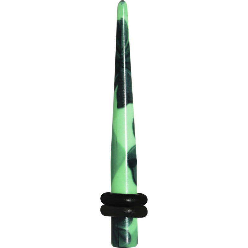 6G Green Acrylic Four Leaf Clover Field Taper