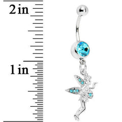 Aqua Gem Wishful Fairy Belly Ring