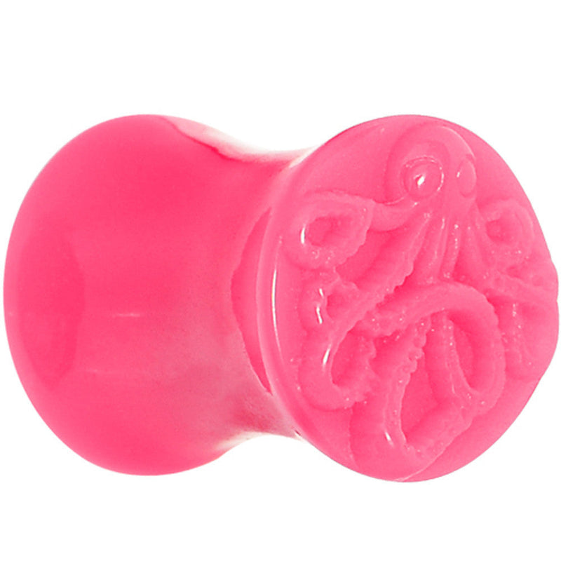 0G Pink Acrylic Octopus Plug