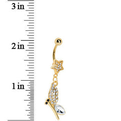 Gold Plated Twilight Star Butterfly Belly Ring