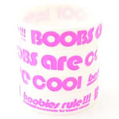 White Pink Boobs are Cool Awareness for Breast Cancer Bracelet