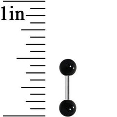Black Acrylic Ball Cartilage Tragus Barbell