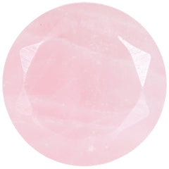 1/2 Rose Quartz Natural Stone Faceted Saddle Plug Set