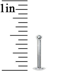 14G 3/8 Internally Threaded 2.5mm Gem Ball Labret