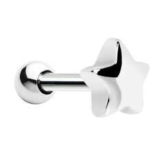 Silver 925 Star Cartilage Tragus Earring