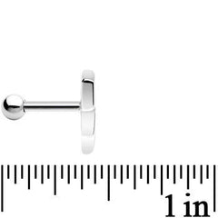 Silver 925 Lightning Bolt Cartilage Tragus Earring