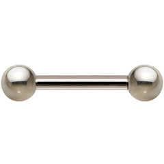14G Grade 23 Solid Titanium Barbell 3/8 4mm