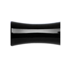 6G Double Flare Black Titanium Hollow Divine Cross Tunnel Plug