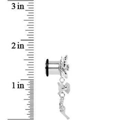 Clear Gem My Lady Flower Gun Dangle Plug Sizes 5mm to 12mm