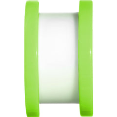 9/16 Green Neon Acrylic Modern Yin Yang Screw Fit Tunnel Plug