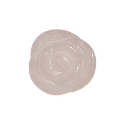2G Natural Rose Quartz Blooming Flower Stone Saddle Plug