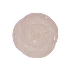 0G Natural Rose Quartz Blooming Flower Stone Saddle Plug Set