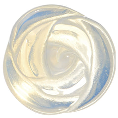 1/2 Natural Opalite Blooming Flower Stone Saddle Plug
