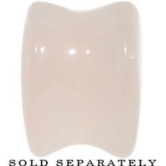 9/16  Natural Rose Quartz Sweet Heart Stone Saddle Plug Set
