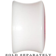 5/8 White Acrylic Pink Metallic Rose Flower Plug