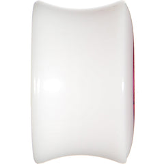 5/8 White Acrylic Pink Metallic Rose Flower Plug