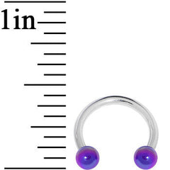 16G 5/16 Metallic Purple Horseshoe Circular Barbell