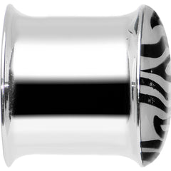 9/16 Stainless Steel Purple Tiger Print Solar Activated Saddle Plug