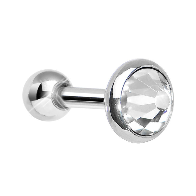 5mm Clear Gem Tragus Cartilage Barbell Earring
