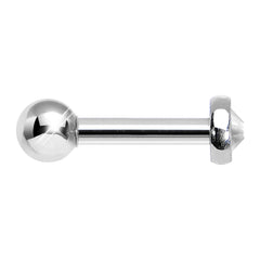3mm Clear Gem Tragus Cartilage Barbell Earring