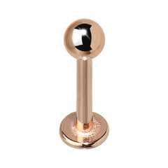 16G 5/16 Rose Gold Plated Labret Tragus Monroe