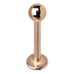 16G 3/8 Rose Gold Plated Labret Tragus Monroe