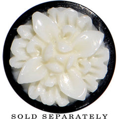 0G Organic Buffalo Horn White Bone Frasera Flower Saddle Plug