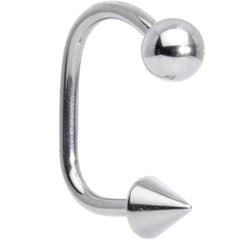 14G 1/2 Surgical Steel Ball Cone Lippy Loop Labret