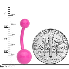 Steel Resin Pretty for Pink Belly Ring