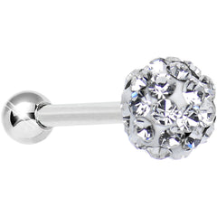 16G Clear Ferido Crystal Tragus Cartilage Earring 5mm Top